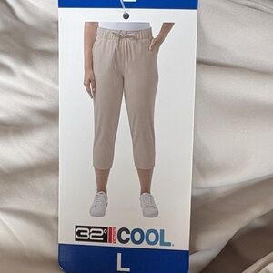 NWT 32 Degrees Cool Cream Crip Pants Size Large